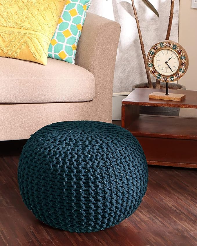 REDEARTH · Round Pouf Bean Bag Ottoman - Image 8