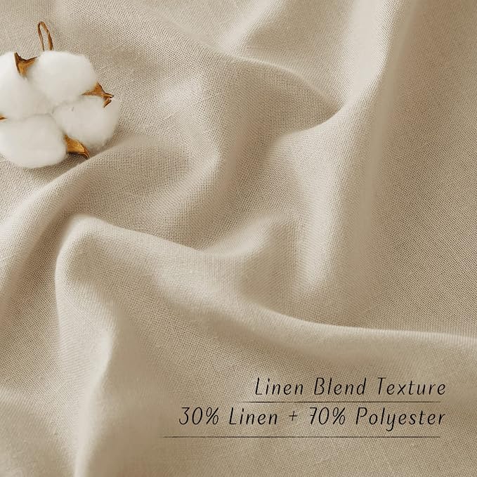NICETOWN Angora Short Linen Curtains - Image 4
