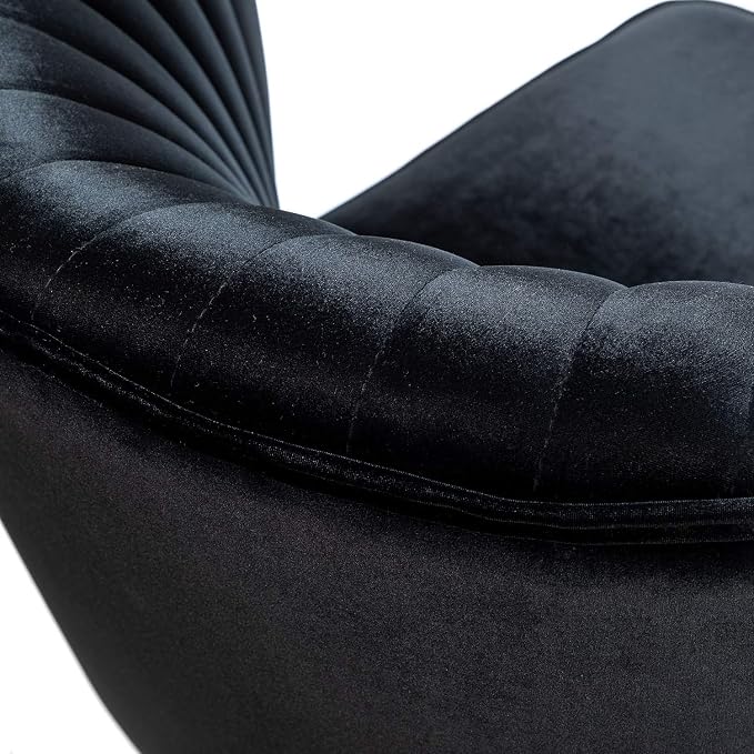 HULALA Home Velvet Accent Chair Set of 2, Modern Armless Upholstered Side Chair - Image 7