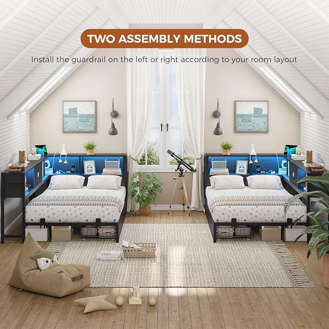 DICTAC Twin Corner Bed Frame - Image 8