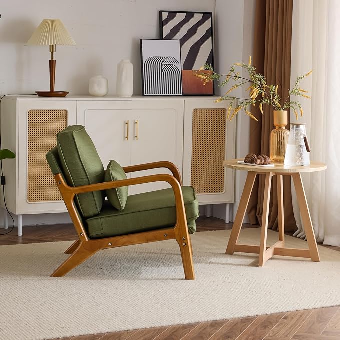 Karl home Accent Chair Mid-Century Modern Chair - Image 5