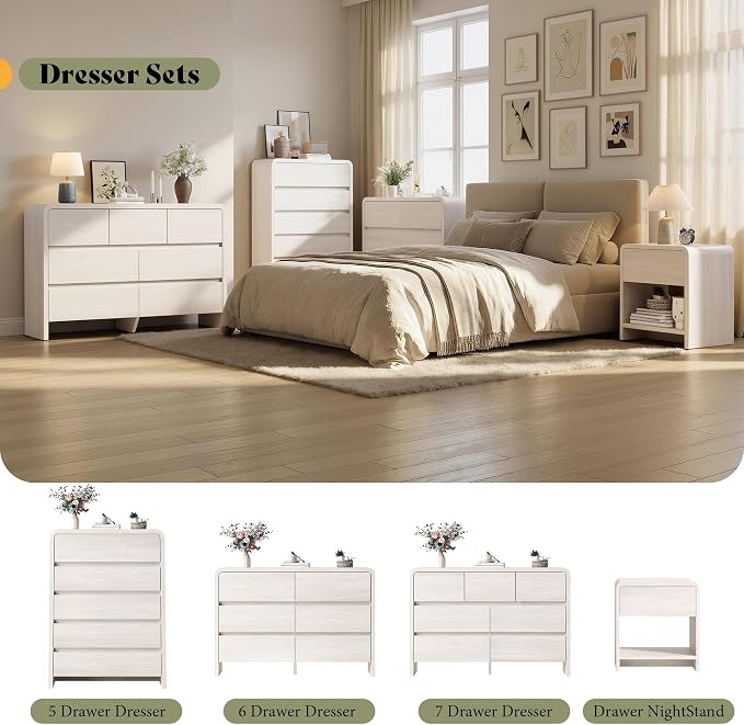 AMERLIFE Modern 3-Piece Bedroom Furniture Set - Image 8