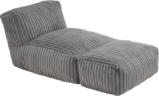 Hobestluk Big Bean Bag Lounger Chairs Large Beanbag Chair - Image 8