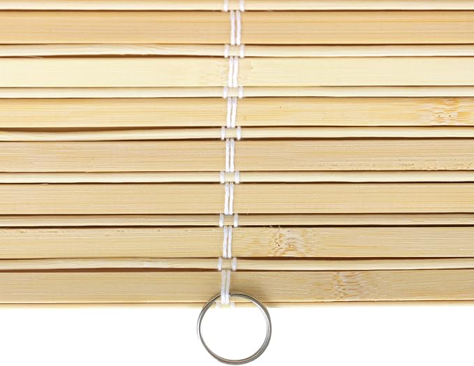 Red Lantern Bamboo Cordless Window Shade - Image 8