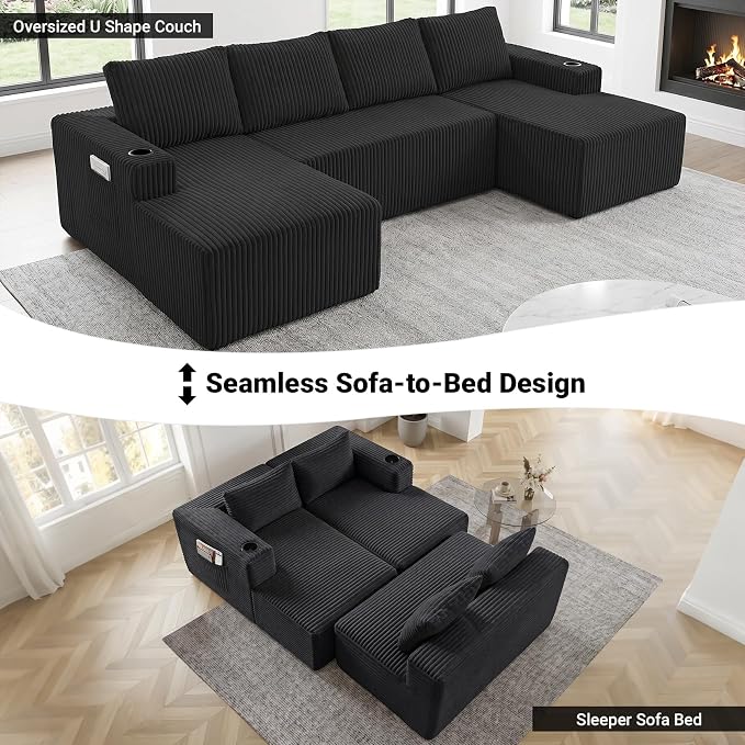 124" Oversized Sectional Couches - Image 6