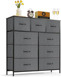 9-Drawer Dresser for Bedroom, Anti-Tip Tall Storage Organizer Chest of Drawers by SageNest
