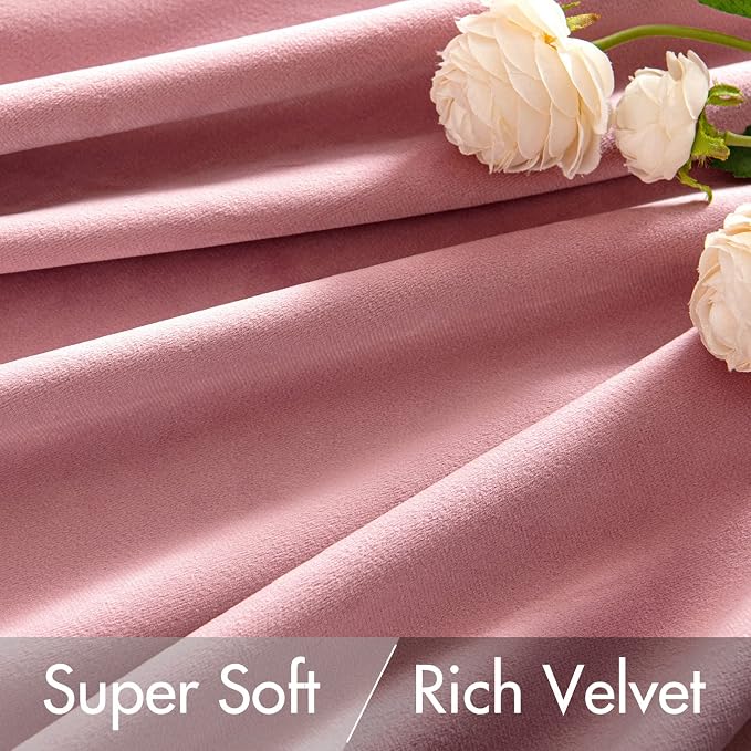 MIULEE Velvet Curtains 96 inches 2 Panels - Image 4