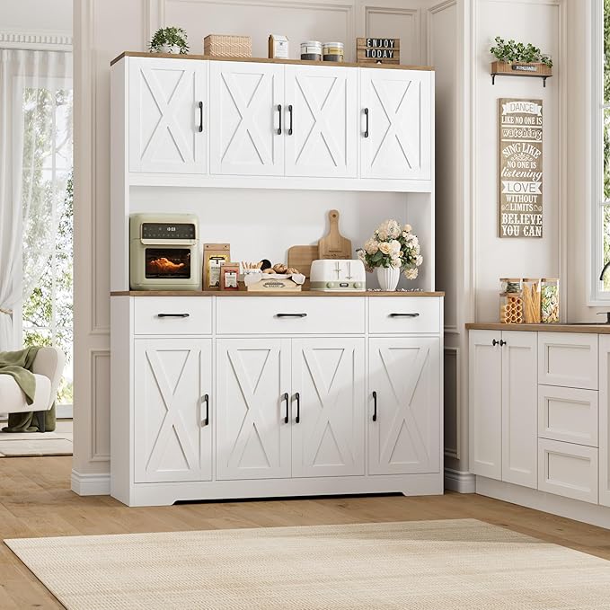 HOSTACK 71" Large Pantry Cabinet - Image 3