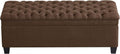 WUTUTUEE 50" Fabric Storage Ottoman Bench, Upholstered Rectangle End of Bed by WUTUTUEE