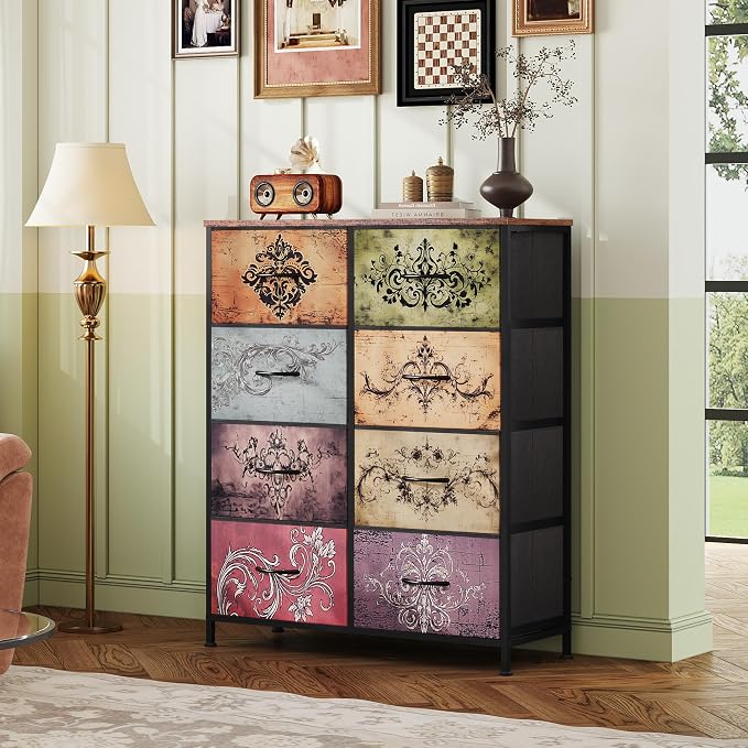 WLIVE Fabric Dresser for Bedroom, Tall Dresser - Image 8