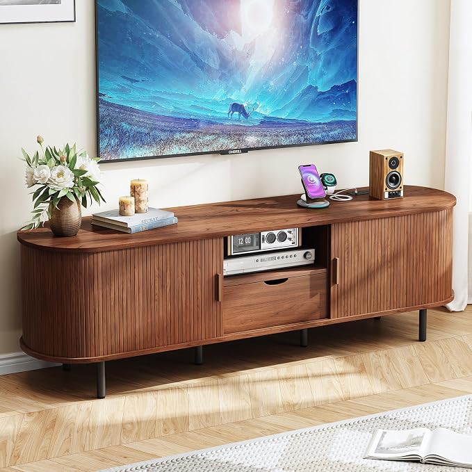 ONBRILL 69" TV Stand with Power Outlet by ONBRILL