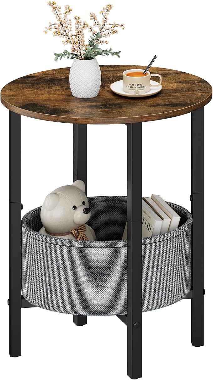 Vagusicc Round Side Table End Table by Vagusicc