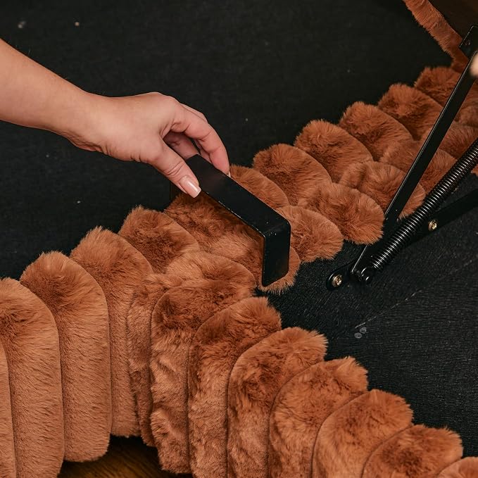 Belffin Corduroy Fabric Ottoman - Image 6