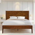 Acacia Haven Queen Bed Frame and Headboard, Platform Bed Frame Scandinavian by AACACIAFURNITURE