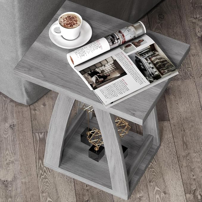 FROMJBEST End Tables Living Room, Side Table Beside Sofa, Nightstand - Image 4