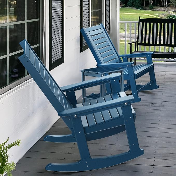 GREENVINES Outdoor Rocking Chair Set | 3-Piece | 2 Rocking Chairs - Image 6