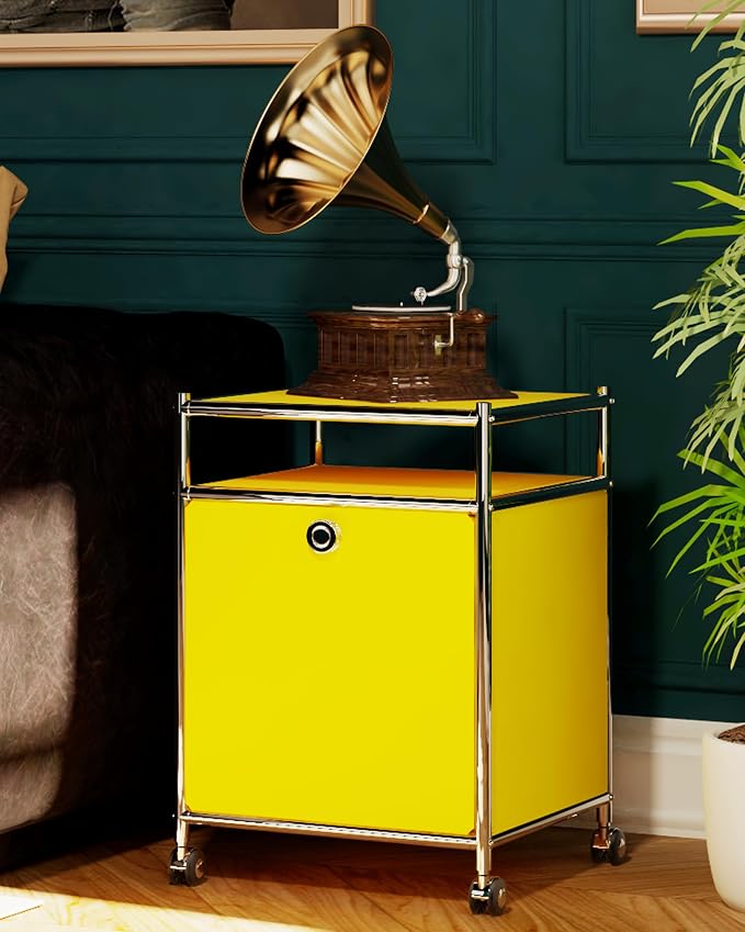 Matte Storage Cart with Flap Door, Large Capacity Storage Cart with Detachable - Image 6