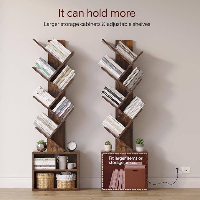 SUNMORY 6 Tier Tree Bookshelf - Image 4