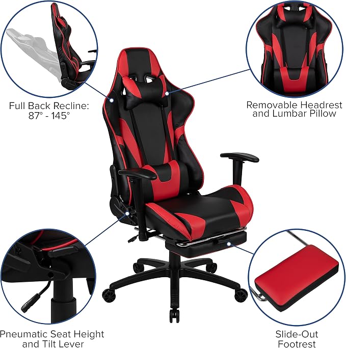 Flash Furniture X30 Gaming Chair Racing Office Ergonomic Computer Chair - Image 5