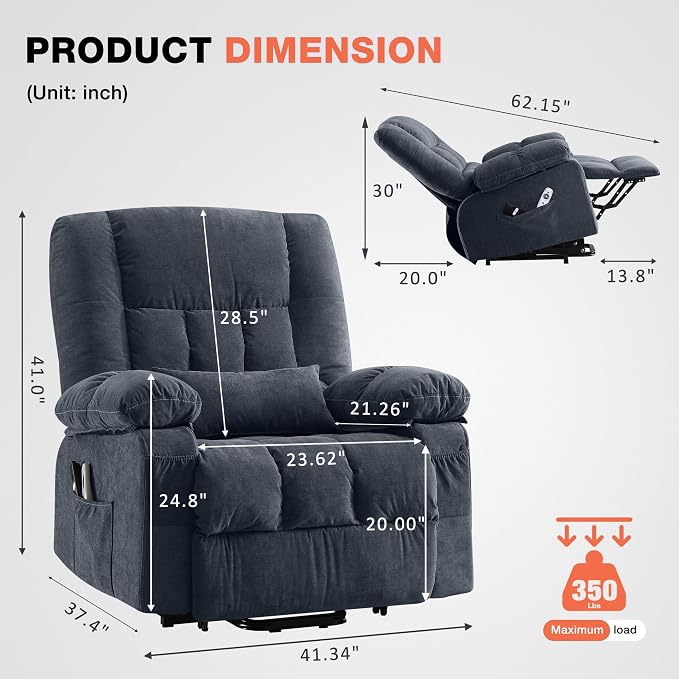 MAHOMICO Power Lift Recliner Chair - Image 2