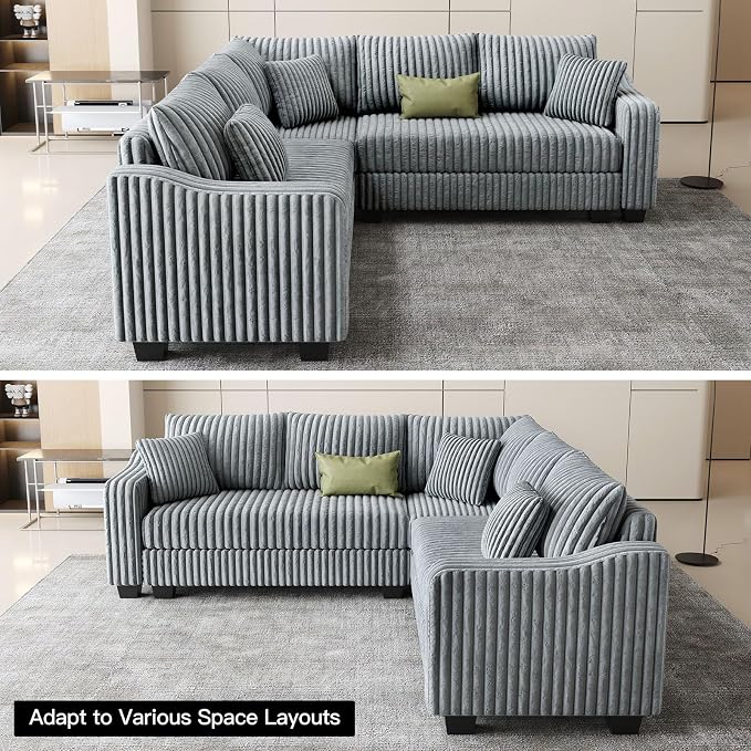 Belffin Convertible Sectional Couch - Image 4