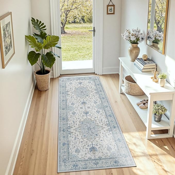 Area Rugs 2'6''x5' Runner Rug Non Slip Washable by RELEANY