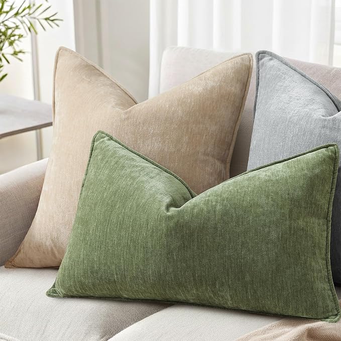 decorUhome Summer Couch Throw Pillow Covers 12x20 Set of 2, Decorative Soft - Image 3