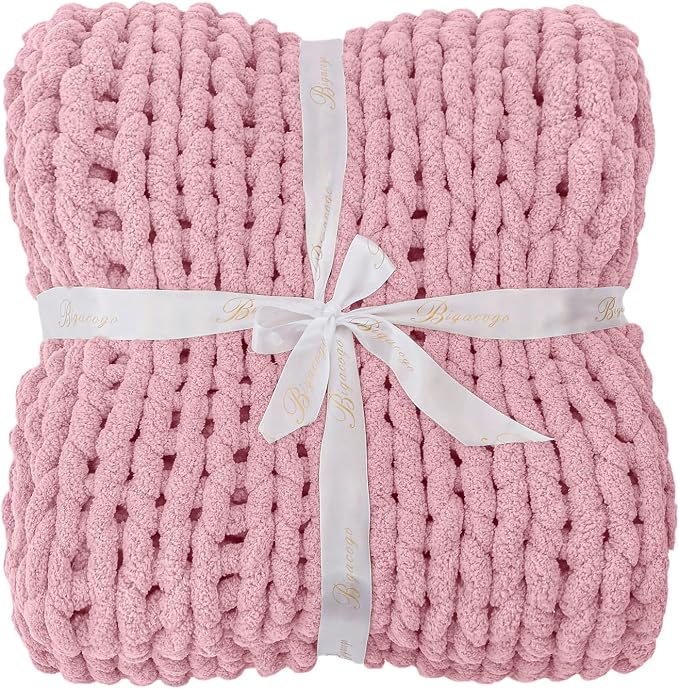 Bigacogo Chunky Knit Throw Blanket - Image 8
