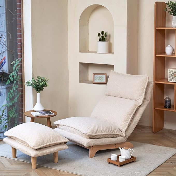 Floor Chair Single Lazy Sofa Leisure Balcony Reclining Japanese Tatami - Image 8