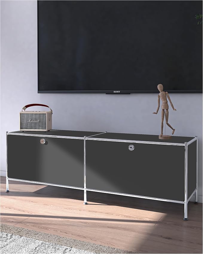 Metal Low Board Storage Cabinet - Image 2