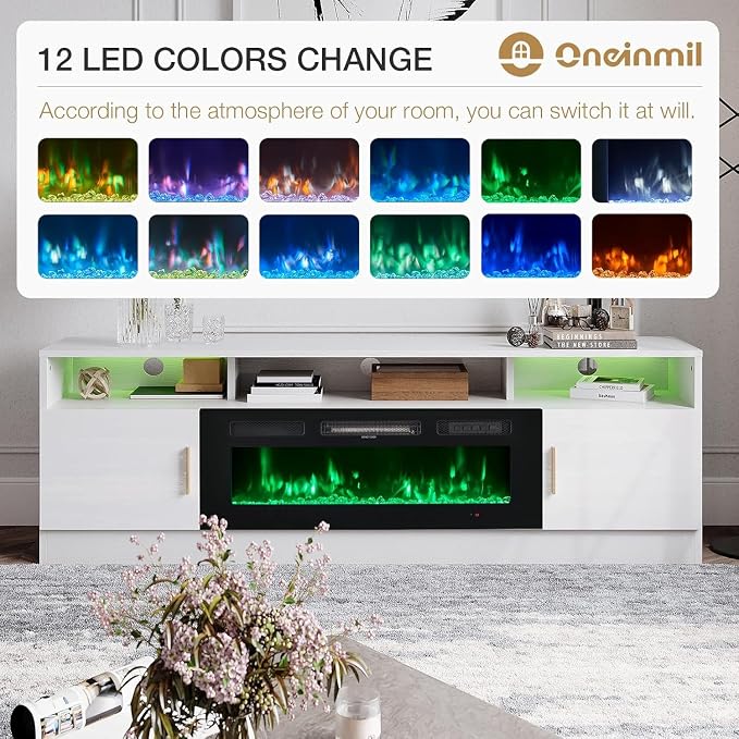 oneinmil 70" Fireplace TV Stand - Image 7