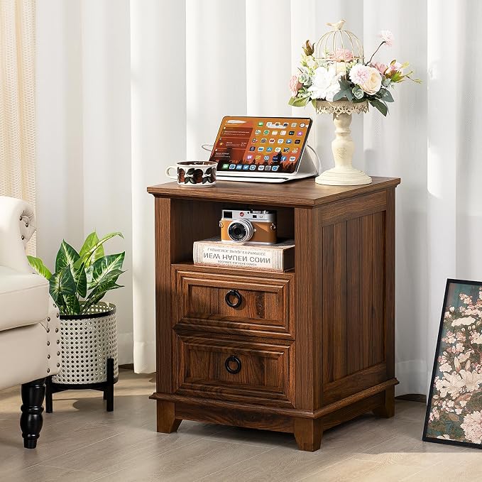 Joaxswe 18" Farmhouse Night Stands Set of 2 - Image 5