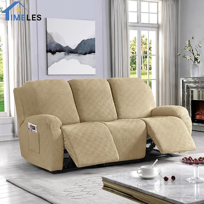 Timeles Recliner Covers for 3 Seater Reclining Couch Covers Sofa Slipcover - Image 7