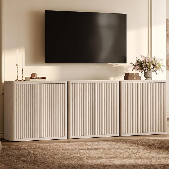 SICOTAS Buffet Cabinet with Storage 103.8" Sideboard Accent Modern Credenza by SICOTAS