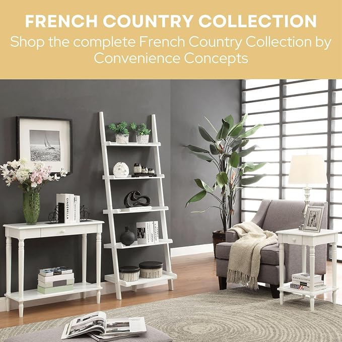 Convenience Concepts French Country No Tools Chairside Table - Image 7