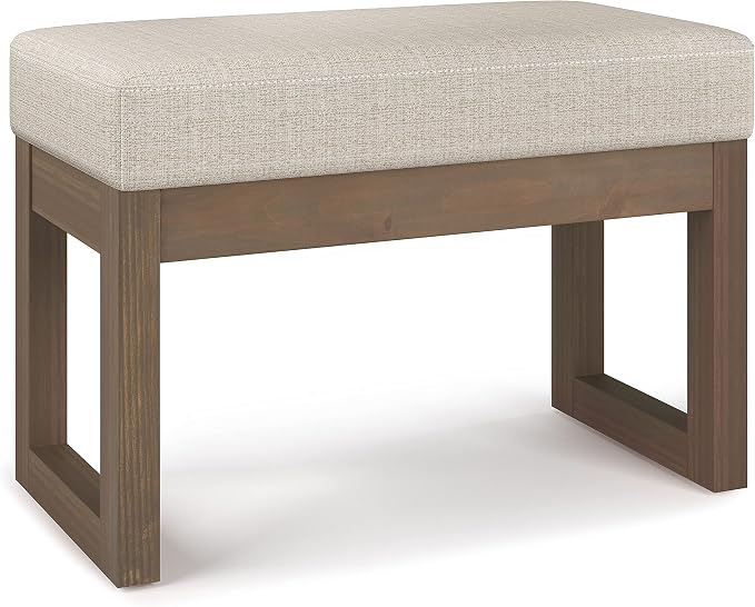 SIMPLIHOME Milltown Small Ottoman Bench by SimpliHome