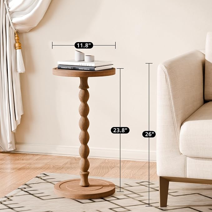 Small Side Table, Rubberwood‌ Drink Table - Image 3