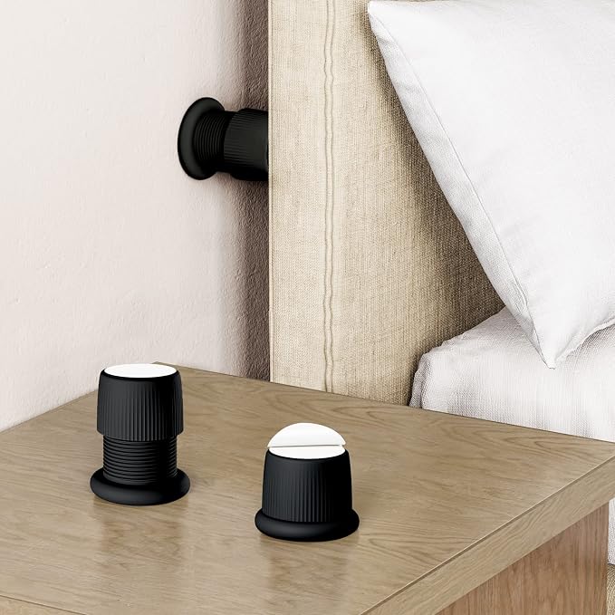 Headboard Stoppers, 1.6-2.6 inches Bed Wall Stopper, Adjustable Bed Frame by xuenair