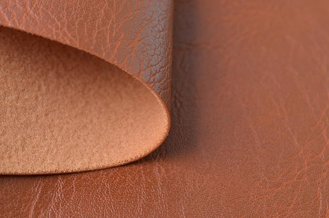 Wento Thick 2 Yard Faux Leather Fabric Soft Skin Grain PU Leather Fabric - Image 3