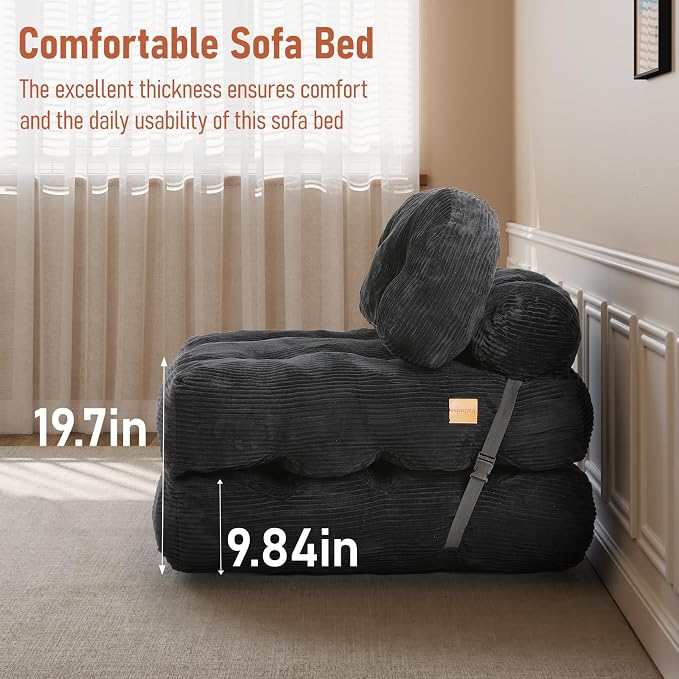 Folding Sofa Bed, Convertible Sleeper Chair - Image 6