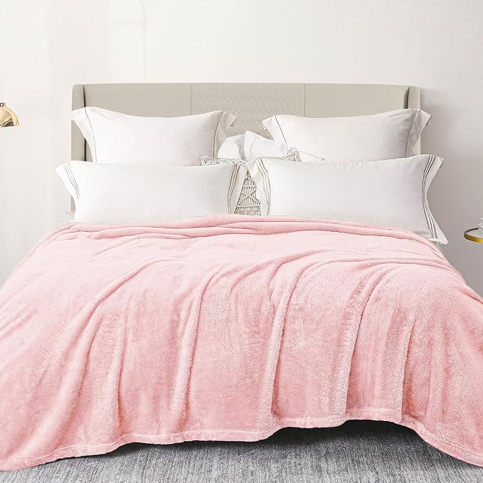 Exclusivo Mezcla Plush Fuzzy Fleece Bed Blanket Twin Size, Super Soft, Fluffy by ExclusivoMezcla
