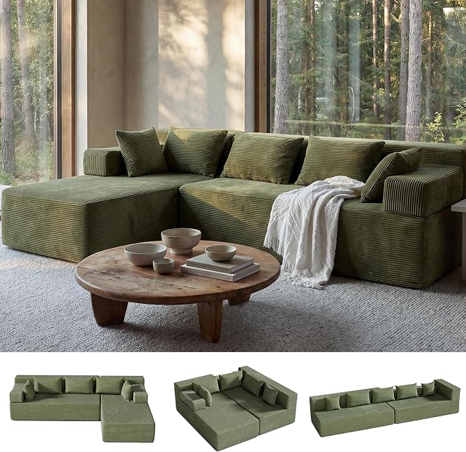 MONVANE 106" Cloud Sectional Couch by MONVANE