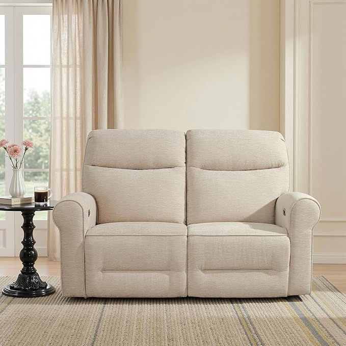 MCombo 64.6" Wall Hugger Power Loveseat Recliner Sofa - Image 2