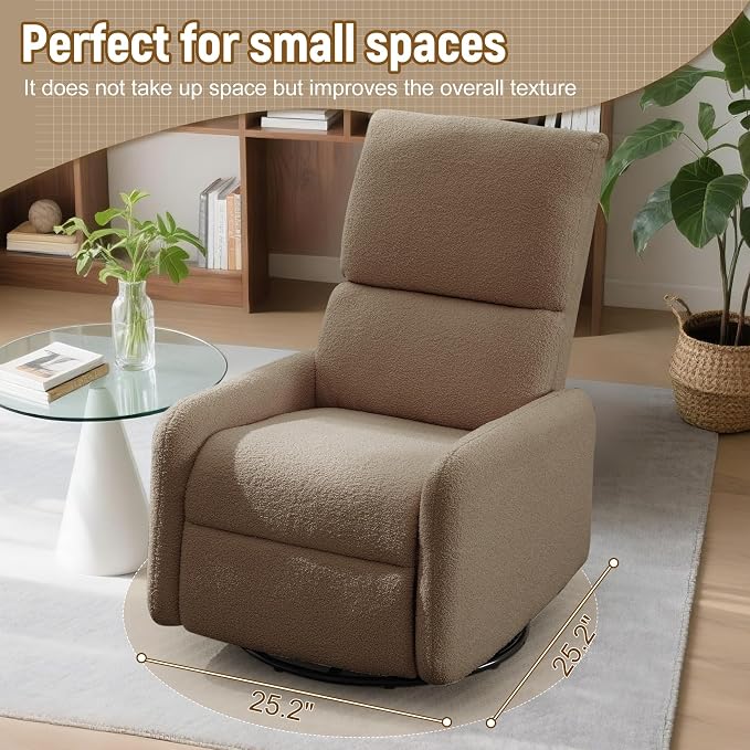 Korser 360° Rocking Chair, Nursery Rocker Chair - Image 7