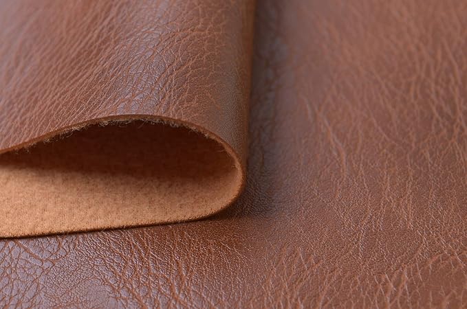 Wento Thick 3 Yard Faux Leather Fabric Soft Skin Grain PU Leather - Image 3