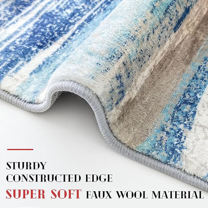 Lansny Modern Abstract Runner Rug 2.6x14 - Image 5