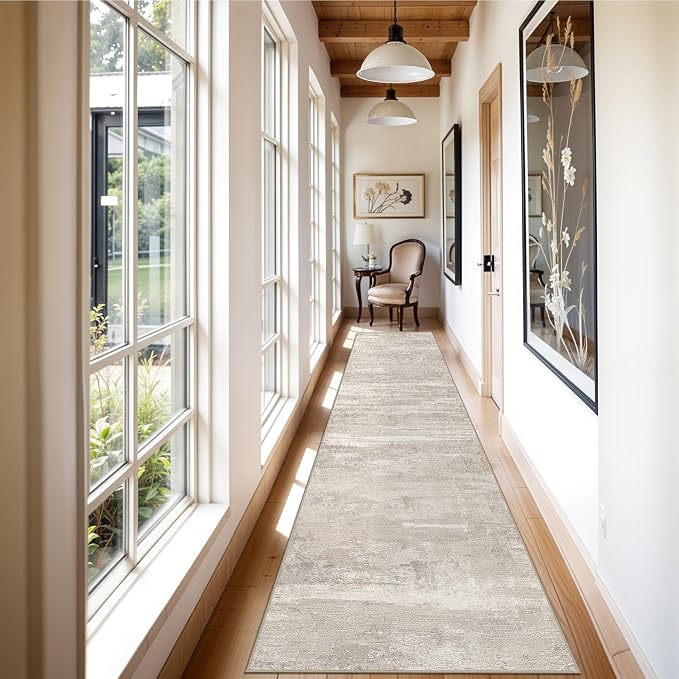 YOUFORTONG Runner Rug 2x10 Washable: Indoor Modren Abstract Long Kitchen Carpet by YOUFORTONG