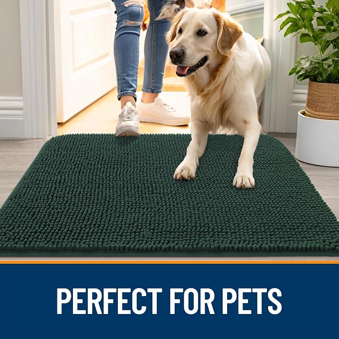 OLANLY Dog Door Mat for Muddy Paws 44x24, Absorbs Moisture and Dirt, Absorbent - Image 6