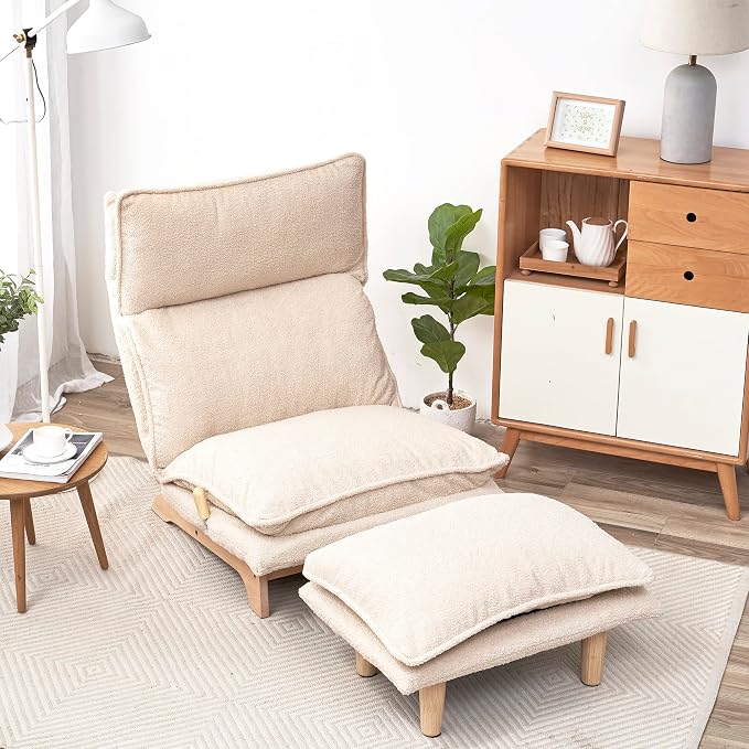 Floor Chair Single Lazy Sofa Leisure Balcony Reclining Japanese Tatami - Image 3