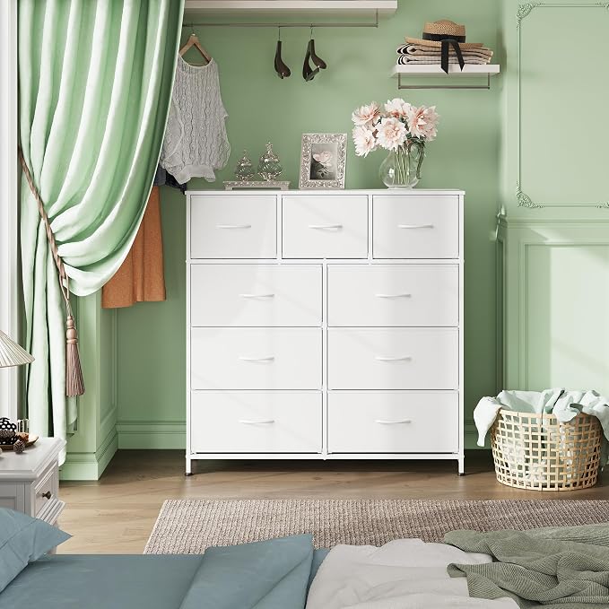 WLIVE 9-Drawer Dresser, Fabric Storage Tower - Image 4